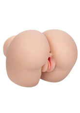 Stroke It Vibrating Twerking Rechargeable BBL Masturbator - Pussy & Ass - Vanilla